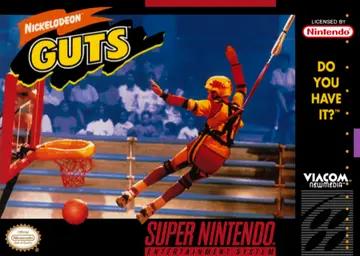 Nickelodeon GUTS SNES box art