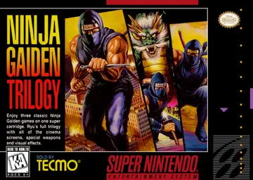 Ninja Gaiden Trilogy SNES box art