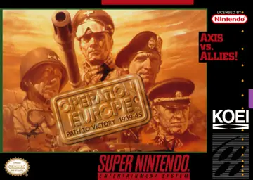 Operation Europe: Path to Victory 1939-45 SNES box art