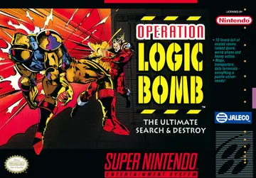 Operation Logic Bomb: The Ultimate Search & Destroy SNES box art