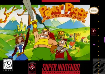 Power Piggs of the Dark Age SNES box art