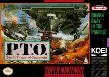 P.T.O.: Pacific Theater of Operations SNES box art