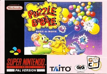 Puzzle Bobble: Bust-A-Move SNES box art