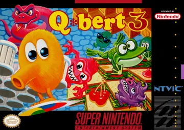 Q*bert 3 SNES box art