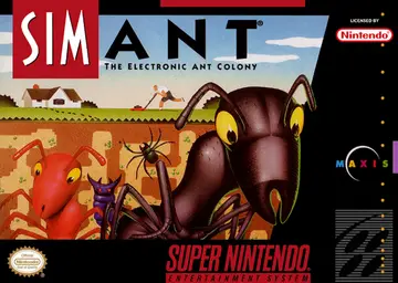 SimAnt: The Electronic Ant Colony SNES box art