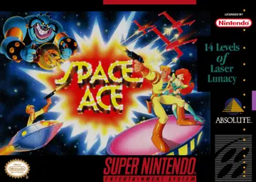 Space Ace SNES box art