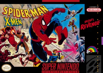 Spider-Man: X-Men: Arcade's Revenge SNES box art