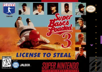 Super Bases Loaded 3: License to Steal SNES box art