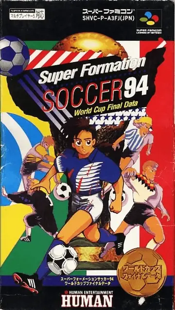 Super Formation Soccer 94: World Cup Final Data SNES box art