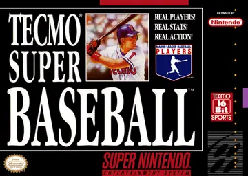 Tecmo Super Baseball SNES box art