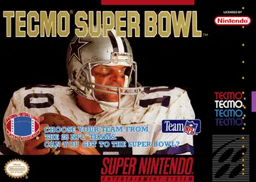 Tecmo Super Bowl SNES box art