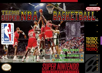 Tecmo Super NBA Basketball box art