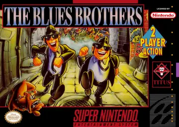 The Blues Brothers: Jukebox Adventure SNES box art