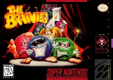 The Brainies SNES box art