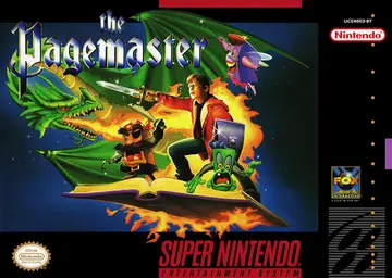 The Pagemaster SNES box art