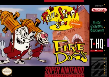 The Ren & Stimpy Show: Fire Dogs SNES box art