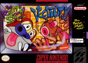 The Ren & Stimpy Show: Veediots! SNES box art