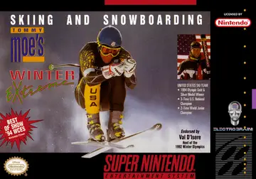 Tommy Moe's Winter Extreme: Skiing & Snowboarding SNES box art