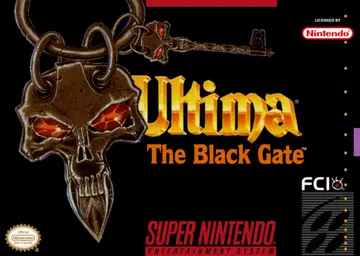 Ultima: The Black Gate SNES box art