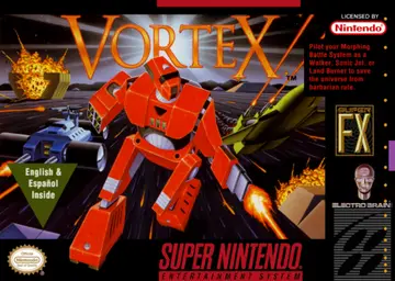 Vortex SNES box art