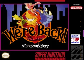 We're Back!: A Dinosaur's Story SNES box art