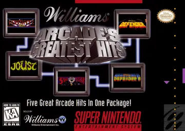 Williams Arcade's Greatest Hits box art