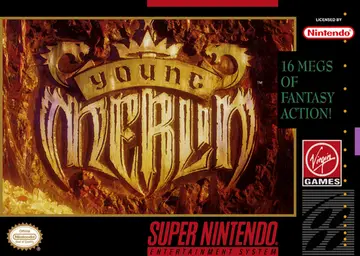 Young Merlin SNES box art