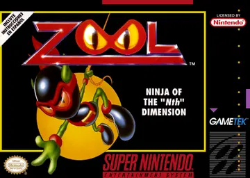 Zool: Ninja of the 'Nth' Dimension SNES box art