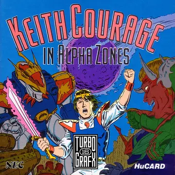 Keith Courage in Alpha Zones box art