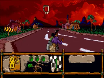 BC Racers gameplay screenshot on 3DO