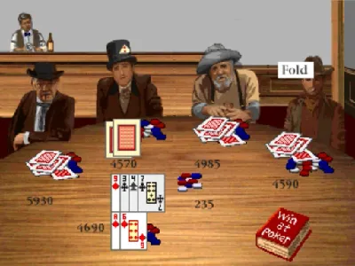 Cowboy Casino Interactive Poker gameplay screenshot on 3DO