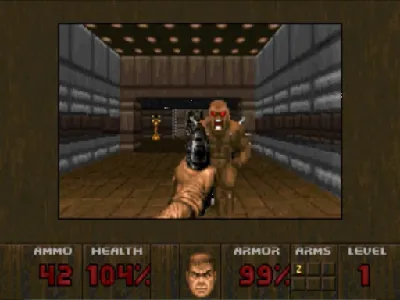 Doom gameplay screenshot on 3DO