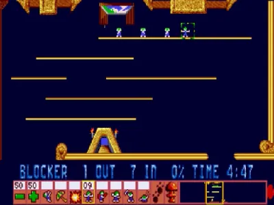 Lemmings gameplay screenshot on 3DO