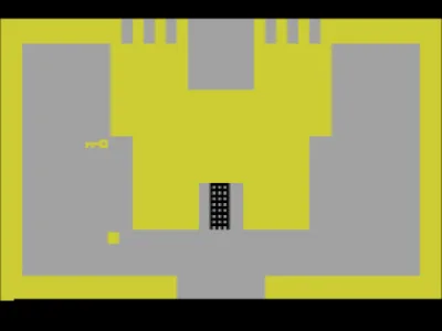 Adventure gameplay screenshot on 2600