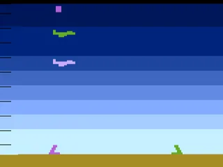 Air-Sea Battle gameplay screenshot on 2600