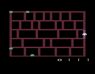 Amidar gameplay screenshot on 2600