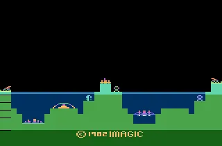Atlantis gameplay screenshot on 2600