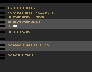 BASIC Programming gameplay screenshot on 2600
