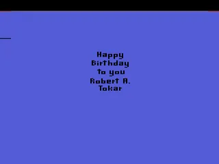 Birthday Mania gameplay screenshot on 2600