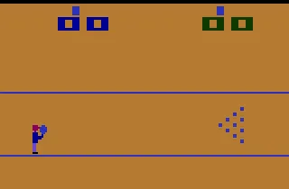 Bowling gameplay screenshot on 2600