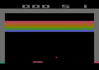 Breakout ~ Breakaway IV gameplay screenshot on 2600