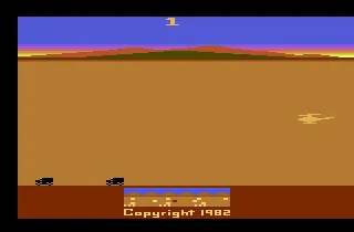 Chopper Command gameplay screenshot on 2600