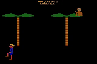 Coconuts gameplay screenshot on 2600
