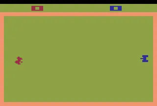 Combat gameplay screenshot on 2600