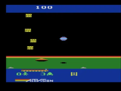 Cosmic Commuter gameplay screenshot on 2600
