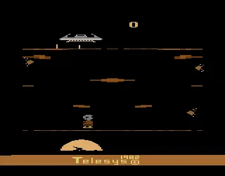 Cosmic Creeps gameplay screenshot on 2600