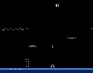 Demon Attack gameplay screenshot on 2600