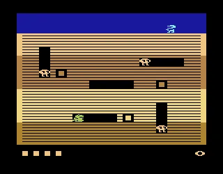 Dig Dug gameplay screenshot on 2600
