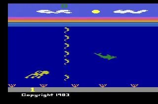 Dolphin gameplay screenshot on 2600