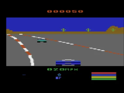 Fatal Run gameplay screenshot on 2600